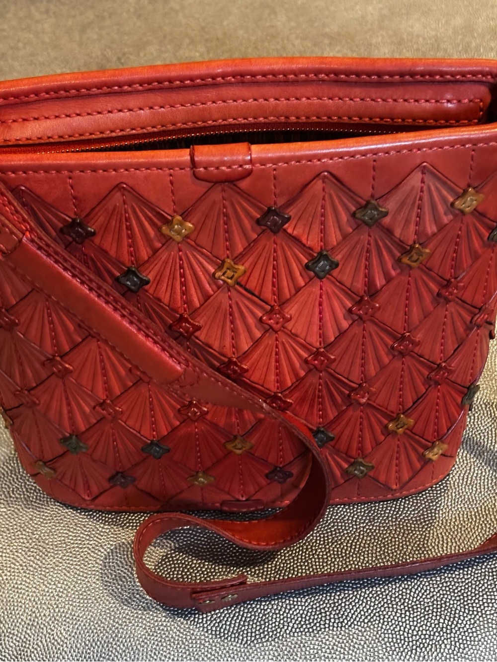 Handmade KRISTAL leather bag - Picture 2 of 6